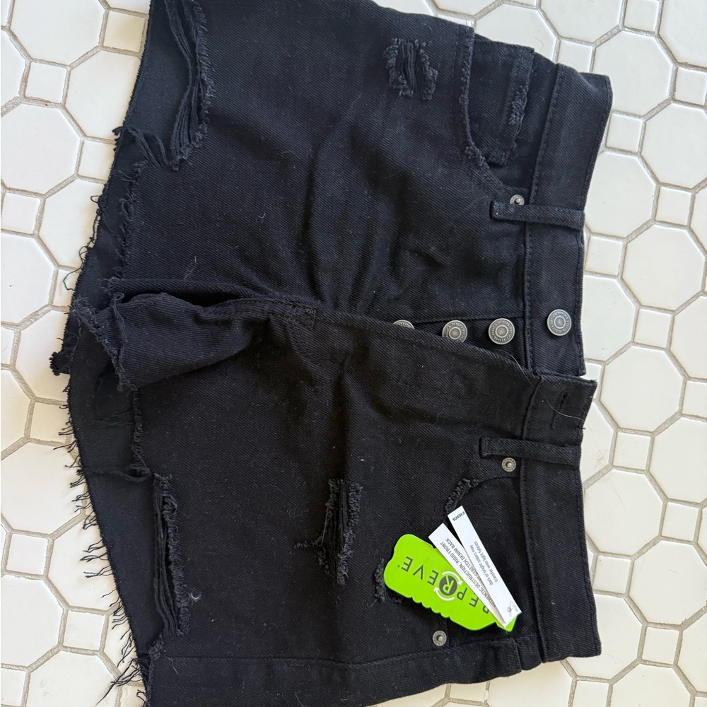 RSQ Black Denim Shorts